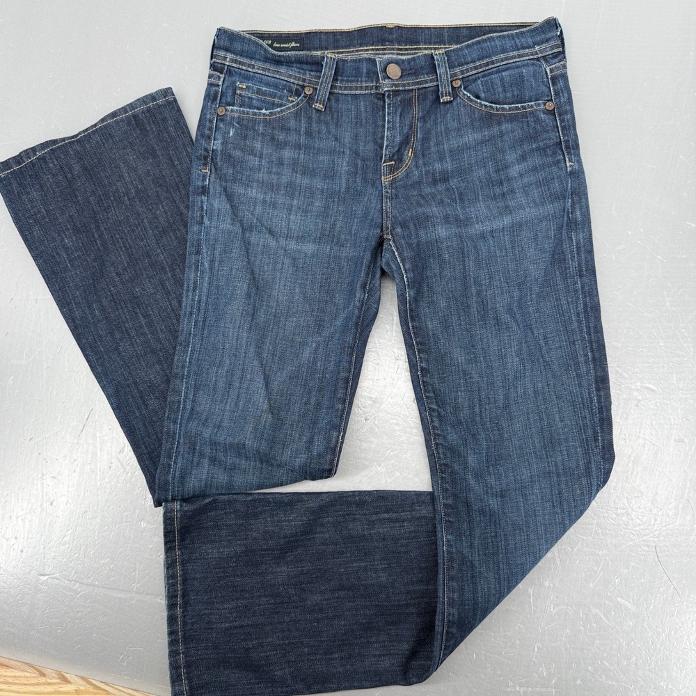 Citizens of Humanity Ingrid 002 LowWaist Flare Jeans Dark Wash Womens 26 Stretch